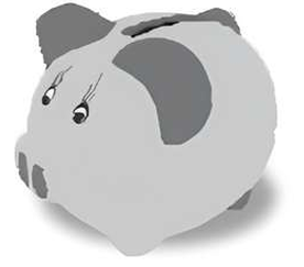 CBSE Class 10 Maths Probability — Piggy bank with assorted coins (₹1, ₹2, ₹5, ₹10, ₹20) for Soniya and Deepak case study question