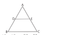 Triangle ABC with DE parallel to BC